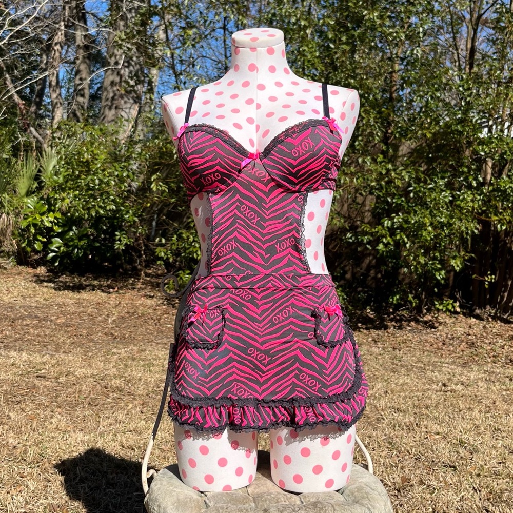 3/$30 Flirty Zebra Print Lingerie